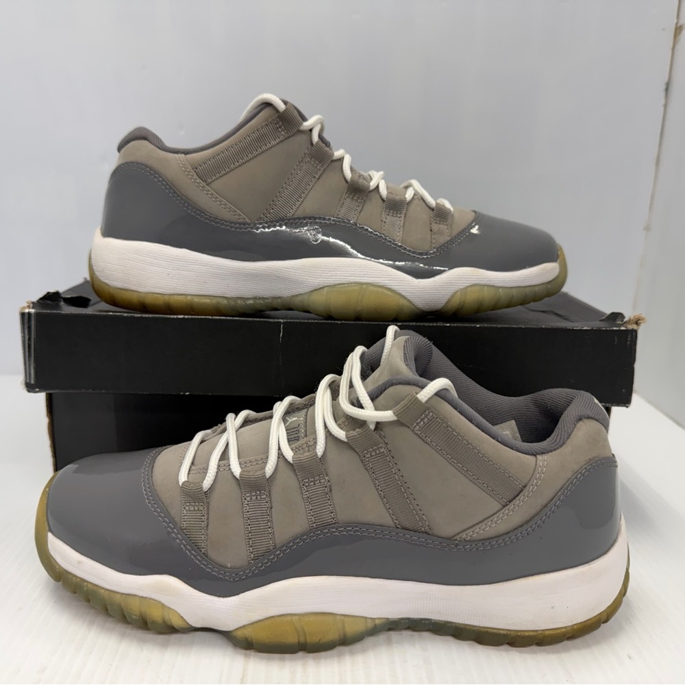 Jordan 11 Retro Low Cool Grey (GS) Kids Sneakers Size 7Y 528896-003